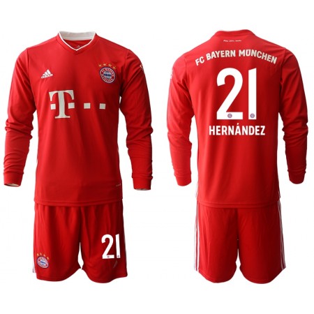 Maillot de Foot Bayern Munich Lucas Hernandez 21 Enfant Domicile 2020-2021 ML